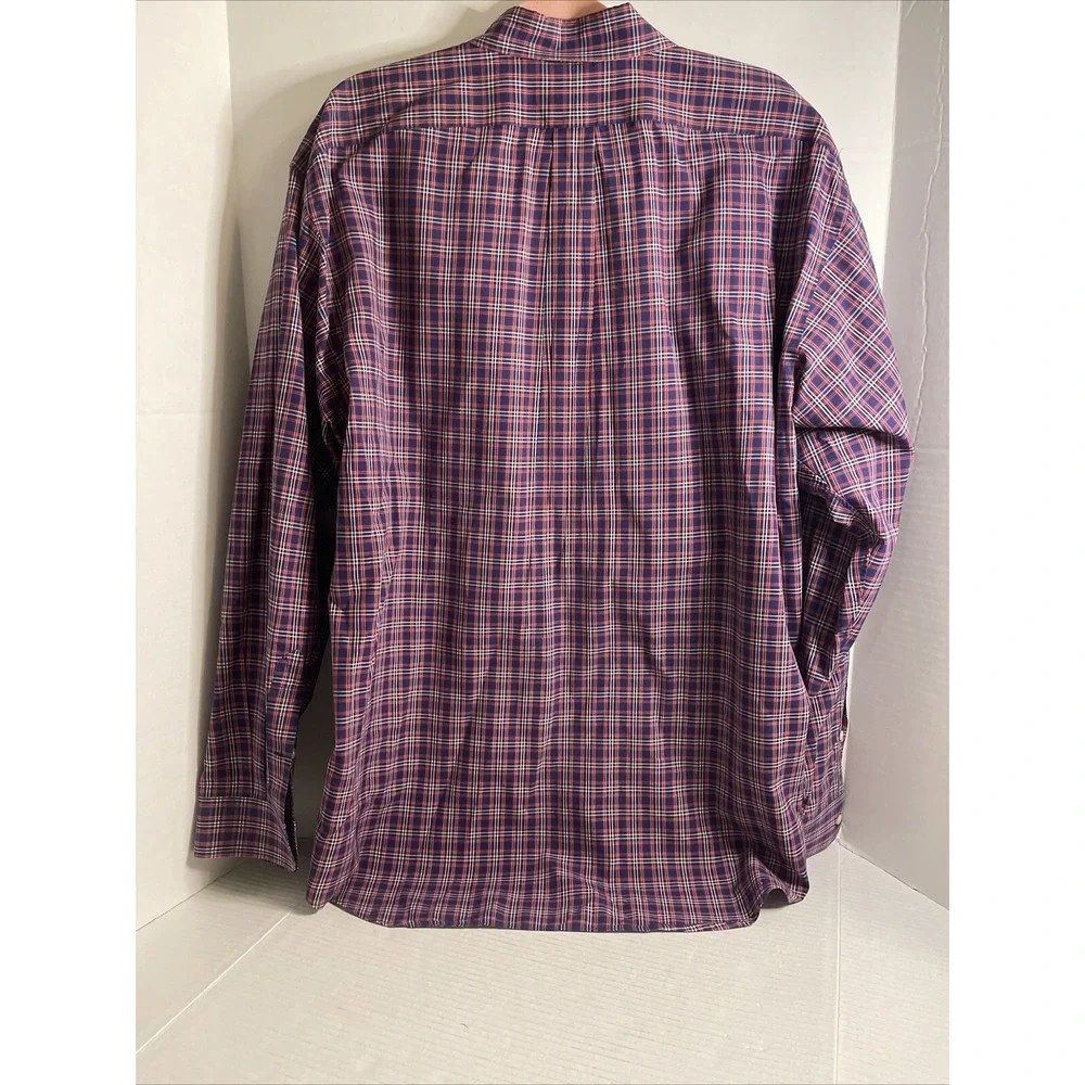 Polo Ralph Lauren Men's Blake Button Up Long Sleeve Red & Blue Plaid Sz XL